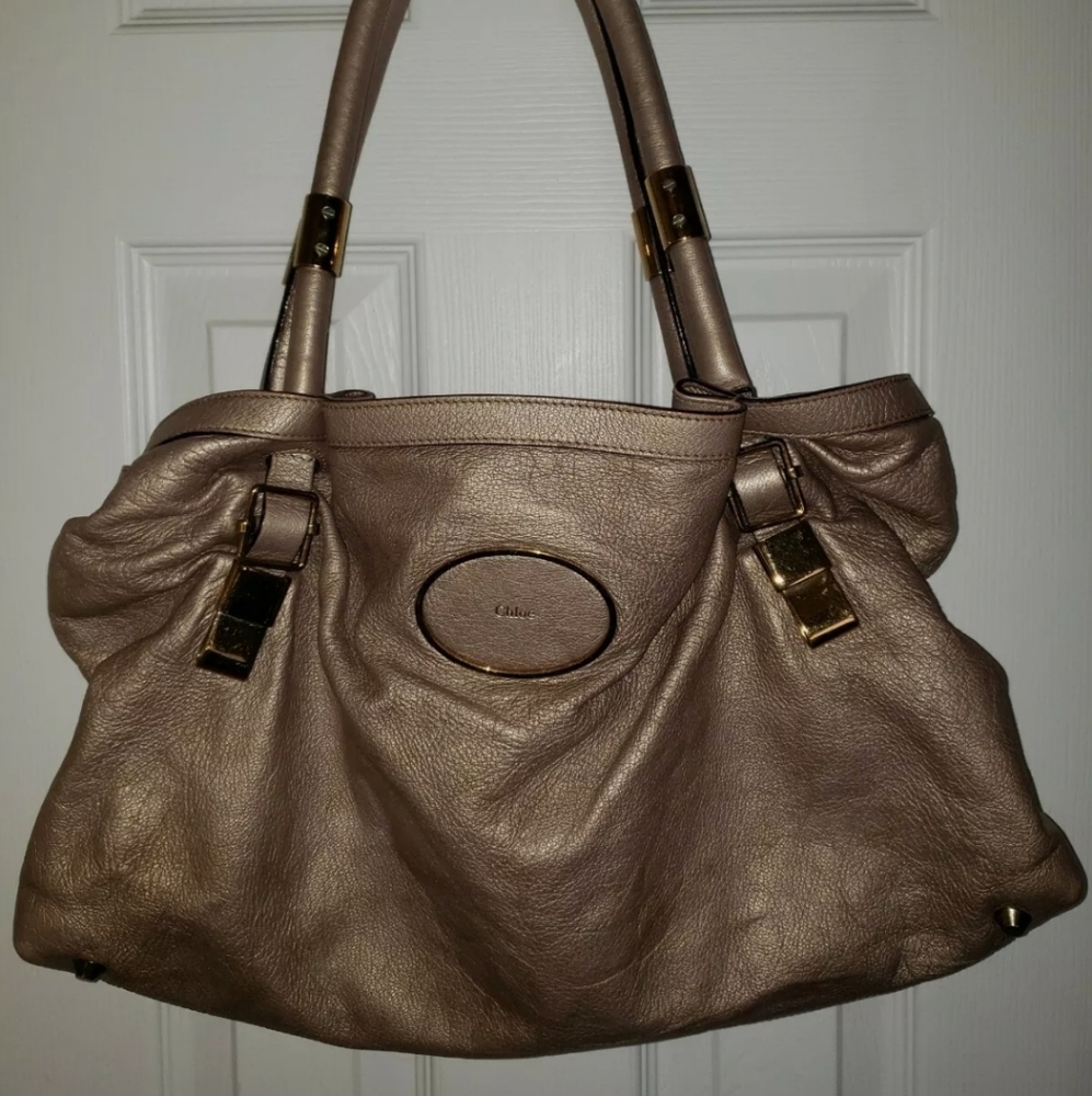 โกAuthentic Chloe Victoria Hobo Bagโก